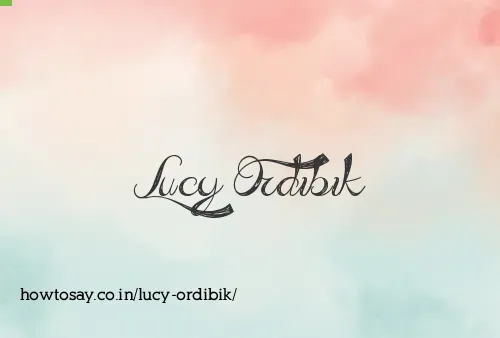 Lucy Ordibik