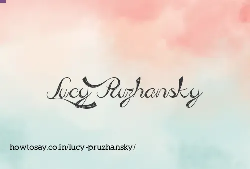 Lucy Pruzhansky