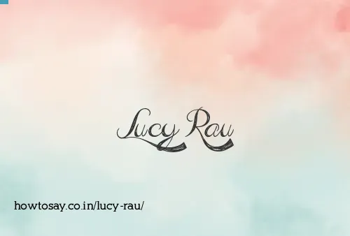 Lucy Rau