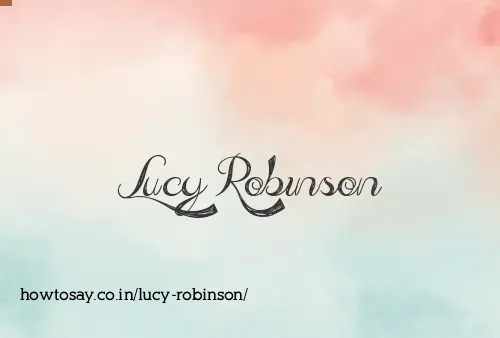 Lucy Robinson