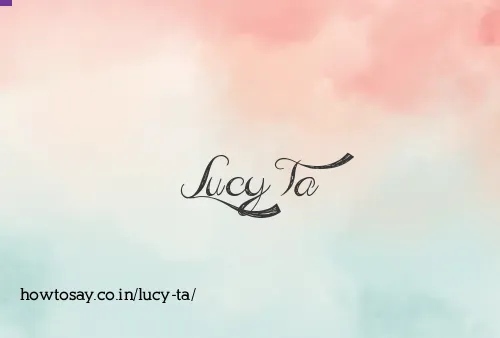 Lucy Ta