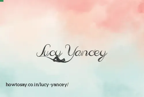 Lucy Yancey