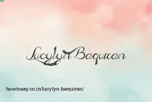 Lucylyn Baquiran