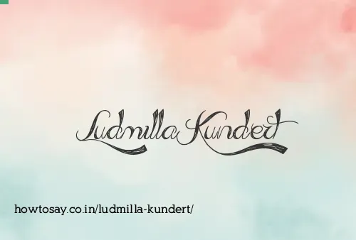 Ludmilla Kundert
