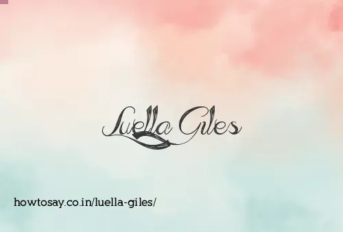 Luella Giles