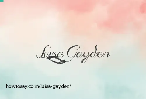 Luisa Gayden