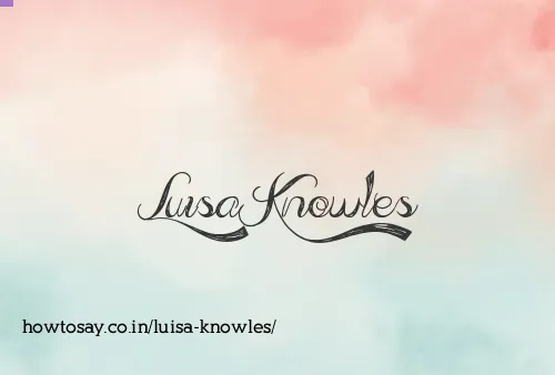 Luisa Knowles