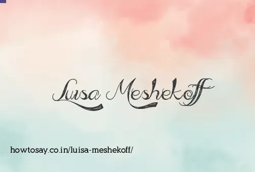 Luisa Meshekoff