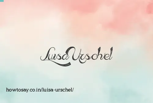 Luisa Urschel