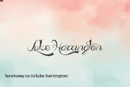 Luke Harrington