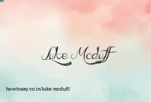 Luke Mcduff