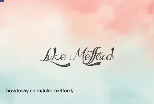 Luke Mefford