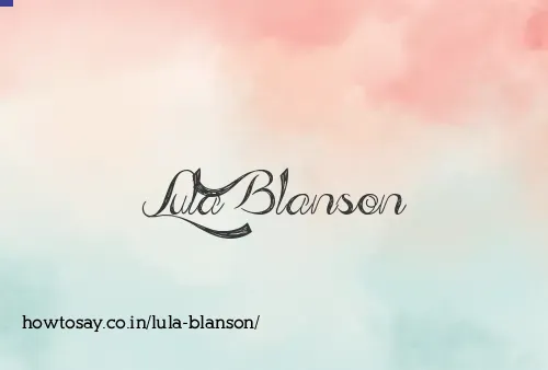 Lula Blanson
