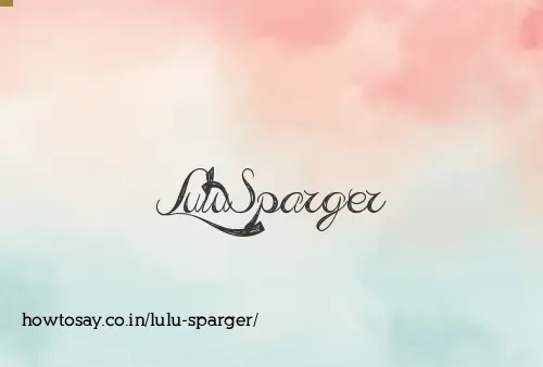 Lulu Sparger