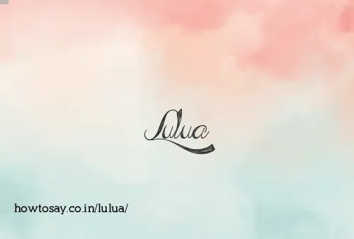Lulua