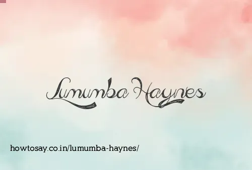 Lumumba Haynes