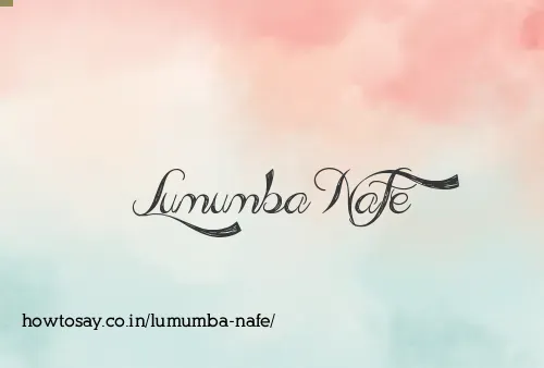 Lumumba Nafe