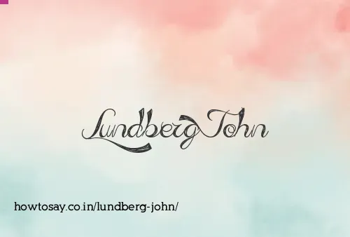 Lundberg John