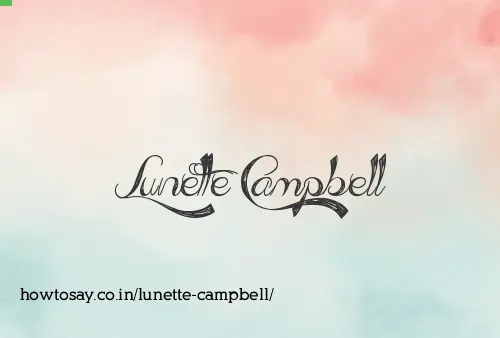 Lunette Campbell