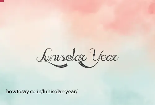 Lunisolar Year
