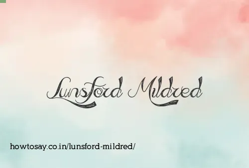 Lunsford Mildred