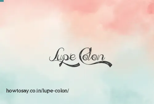 Lupe Colon