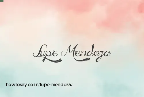 Lupe Mendoza
