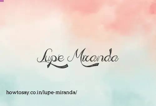 Lupe Miranda