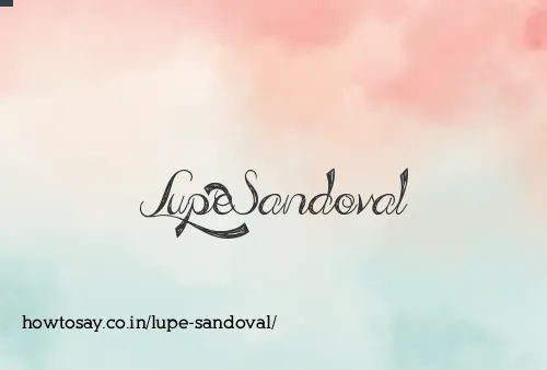 Lupe Sandoval