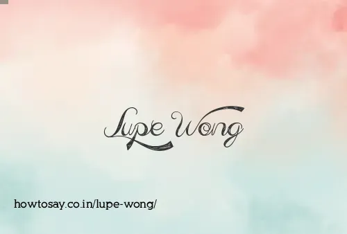Lupe Wong