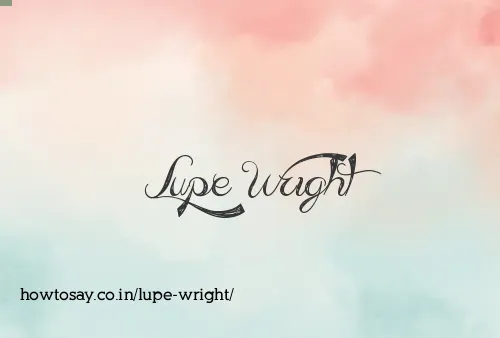 Lupe Wright
