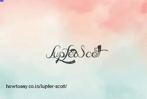 Lupfer Scott