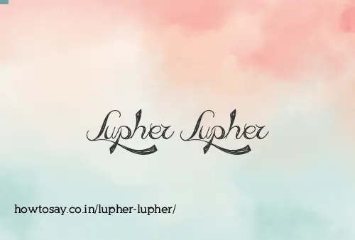Lupher Lupher