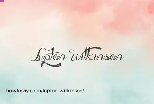 Lupton Wilkinson