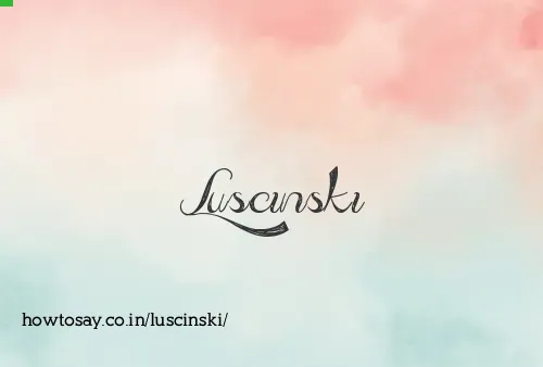 Luscinski