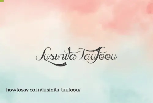 Lusinita Taufoou