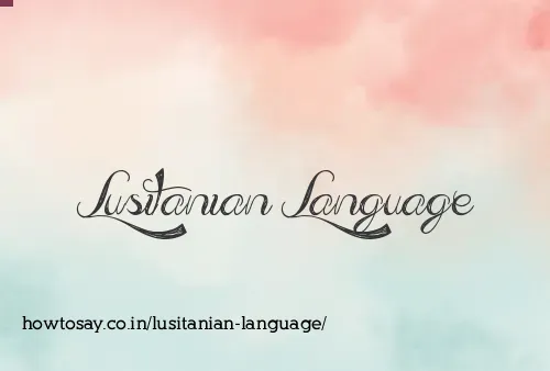 Lusitanian Language