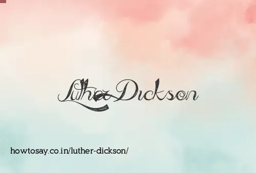 Luther Dickson