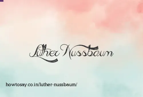 Luther Nussbaum