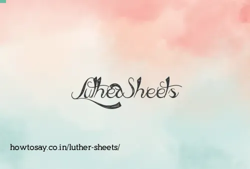 Luther Sheets
