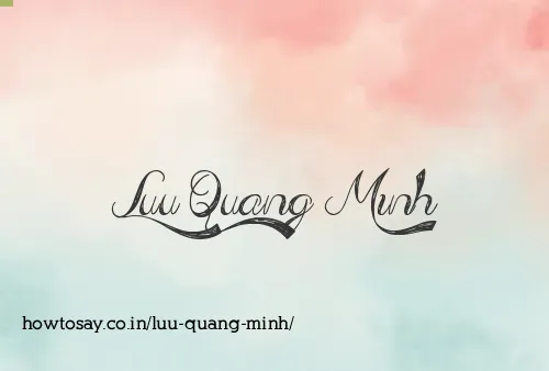 Luu Quang Minh