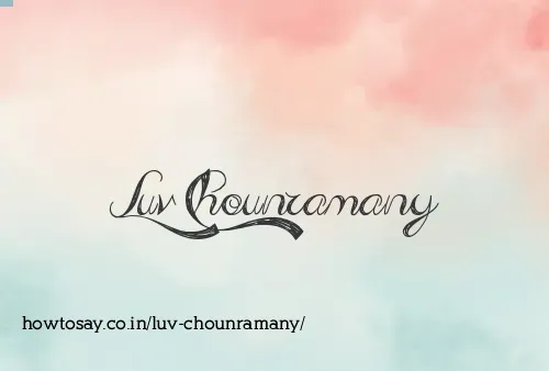 Luv Chounramany