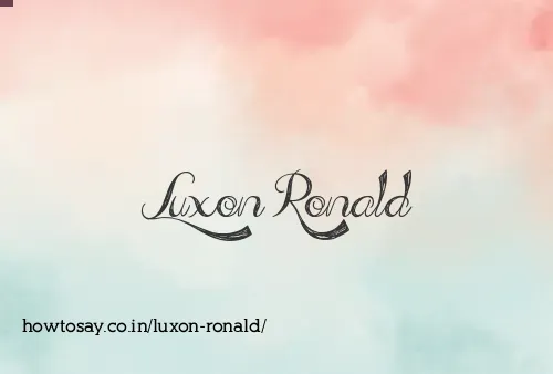 Luxon Ronald