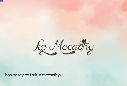 Luz Mccarthy