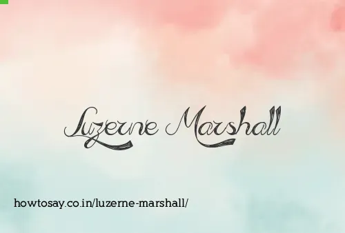 Luzerne Marshall
