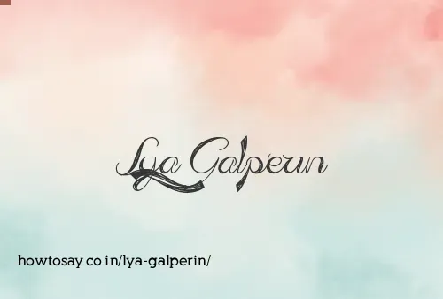 Lya Galperin