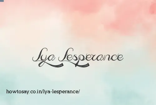 Lya Lesperance