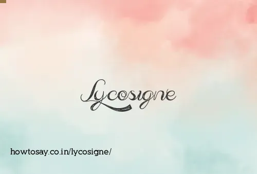 Lycosigne