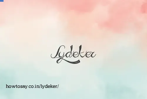 Lydeker