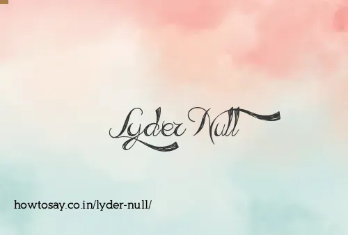 Lyder Null
